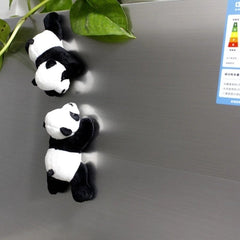 1Pc Cartoon Cute Soft Plush Panda Fridge Strong Magnet Toys Lovely Refrigerator Sticker Home Decor Souvenir Kitchen Accessories