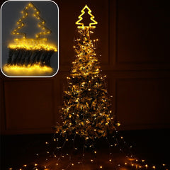 Outdoor Lawn Christmas Tree Led Lights String Christmas Decoration Hanging Lights Fairy Xmas String Lamps New Year Gifts Navidad