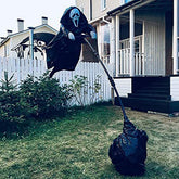 Garden Grim Reaper Ghostface Scarecrow Yard Art Hanging Scary Scream Ghost Halloween Scream Ghostface Scarecrow Outdoor Decor