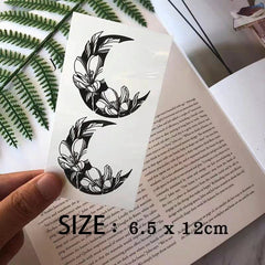Waterproof Temporary Tattoo Moon Body Art Fake Tattoo Flash Tatto Arm Leg Female Male