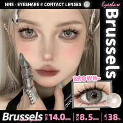 2Pcs Colored Contact Lenses for Eyes Natural Blue Eyes Lenses Gray Pupils High Quality Green Contacts Yearly Disposable