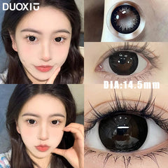 YICKYUE - 1Pair Myopia Lenses Brown Color Contact Lenses for Eyes Lenses With Diopters Prescription Fashion Lenses korean beauty