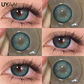 YICKYUE 1 Pair Green Eye Contacts 1 Pair Blue Colored Contact Lenses for Eyes Brown Colored Pupils Discounts Cosmetic Lenses