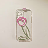 tulip flower cute phone case for iphone 7 plus 8 se 2 soft back cover for iphone 13 pro max 12 mini 11 xr xs max x bumper shell