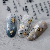 1P Chinese Style New Craft Thin Transparent Manicure Stickers For Nails Fake Back Glue Thin Tough Nail Stickers Nail Art Jewelry