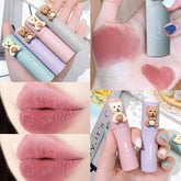 Yickyue 4 Colors Velvet Matte Lip Gloss Nude Pink Blush Liquid Lipsticks Makeup Waterproof Long Lasting Color Rendering Lips Cosmetics