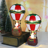 YICKYUE - Christmas Santa Hot Air Balloon Ornament with LED Light Merry Christmas Decoartions For Home Xmas Ornaments Navidad 2024