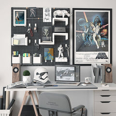 Punch-Free Wire-Wrap Board Wall Shelf Desktop Storage Rack Grid Photo Wall Living Room Nordic Wall Decorative Plate