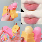Yickyue So Cute Love Double Head Design Lip Balm Transparent Lipstick Moisturizing Lip Gloss Long Lasting Hydrating Lip Care Makeup Base