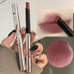 YICKYUE - Nude Velvet Lipsticks Waterproof Long Lasting Moisturize Lip Stick Not Fade Sexy Matte Lipstick Lip Gloss Women Makeup Lipsalve