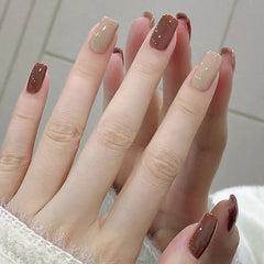 Yickyue Autumn Winter Caramel Coffee Color Gel Nail Polish Mocha Brown Series Semi Permanent UV Gel Dark Colors DIY Nail Art Gel Varnish