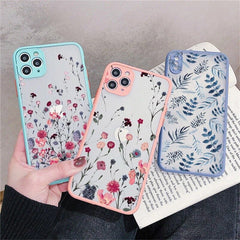 3D Relief ins Small floral cute phone case for iphone 11 12 mini pro max 7 8 plus se x xr xs max soft silicone flower cover