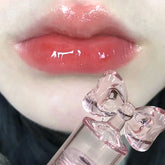 YICKYUE - PINK COCO Bow Watery Colored Lip Gloss Moisturizing Lasting Non-stick Cup Lipstick Pink Tint Tender Lip Balm Korean Cosmetics