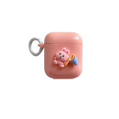Cartoon rabbit silicone 3d earphone case for airpod 1 2 3 charging box wireless bluetooth cover for apple airpods pro cute capa