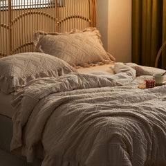 YICKYUE - 3pcs Lace Quilt, pillowcase Single Double Summer Air Conditioning Throw Blanket Nap Blanket Thin Quilt