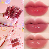 Yickyue Mirror Lipstick Moisturizing Sexy Lips Plumper Long Lasting Shiny Lip Gloss Lip Tint Makeup Jelly Lip Glaze Shimmer Cosmetics