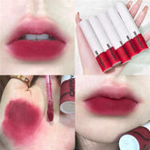 White Tube Velvet Matte Light Thin Lip Glaze Not Fade Lip Tint Long Lasting Nonstick Cup Cosmetic Lipstick Lip Mud Makeup 2022