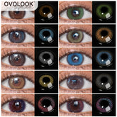 YICKYUE - 1 Pair (2pcs) Galaxy Series Colored Lenses for Eyes Color Contact Lenses Beauty Comestic Eye Color Lens Yearly(Dia:14mm)