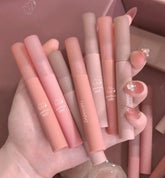 Yickyue Chestnut Velvet Matte Liquid Lipstick Waterproof Lip gloss Long Lasting Nude Lipstick Women Red Lip Tint Beauty Cosmetics