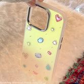 Gilding Laser Colorful Gemstone Pattern Plating Laser Phone Case for IPhone 17 13 14 15 16 Pro Max Shockproof Protective Cover