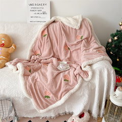 YICKYUE - Korean Style Cartoon Blanket, Nap Sofa, Leisure Blanket Children's Kindergarten Blanket Autumn and Winter Dormitory Office Shawl