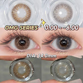 YICKYUE New (0.00~-6.00) Prescription Contact Lenses With Degree Color Contact Lenses For Myopia Gray Lenses Eye Lenses