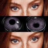 YICKYUE - 2pcs New Natural Contact Lenses for Eyes Colorful Blue Beautiful Pupil Contact Lens Purple Color Eye Lens Free Shipping