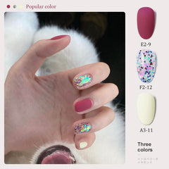 2022 Gel Nail Polish Kit 10ml 3bottles/Set Fashion Popular Colorful Nail Glue UV LED Art Semi Permanent Manicure Nail Lacquer
