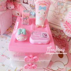 Storage Boxes Cosmetic Storage Drawer Jewelry Storage Boxe Desktop Organizer Makeup Storage Case Cute Desktop привет котен