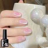 YICKYUE - 8ML Magnetic Cat Eye Gel Nail Polish Crystal Glassy Romantic Soak Off UV LED Gel Moonlight for Holiday DIY Art Party Birthday