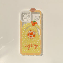 Cute couple phone case for iphone x xsmax 7 8 plus xr 12 mini 11 pro max 8 7 plus soft silicone cartoon funny cover capa