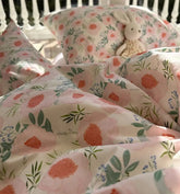 YICKYUE - Romantic sweet floral pink green bedding set,twin full queen king flower cotton home textile bed sheet pillow case quilt cover