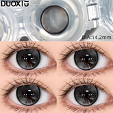 YICKYUE - 1Pair New Natural Colored Contact Lenses Eye Black Pupils lens with Degree Makeup Myopia Lenses Yearly Use Fast Shipping