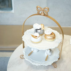 Afternoon Tea Dim Sum Rack Multi-Layer Cake Stand Ins Style Dessert Stand Internet Celebrity Cake Shop Photo Display Tray