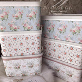 YICKYUE - Large Capacity Storage Box Korean Retro Rose Clothes Fit Box Desktop Toy Storage Basket Home Room Storager Organizer With Lid