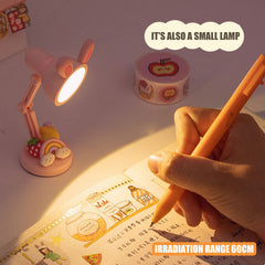 W&G Mini Table Lamp Kawaii Night Lights Healing Small Ornaments Japanese Ins Cute Foldable Desktop Decoration Gifts for Girls