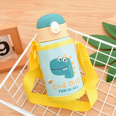 304 Stainless Steel Cute Fashion Mug For Primary School Students Children's Portable Outing Strap Water Bottles