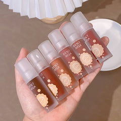 Yickyue Matte Lip Gloss Makeup Long Lasting Red Velvet Easy To Wear Lip Mud Waterproof Creamy Non Sticky Cup Lip Tint Women Lip Cosmetic