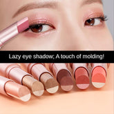 High Quality Double Color Gradient Eye Shadow Stick Matte Eyeshadow Waterproof Bicolor Shimmer Cosmetics Beauty Makeup Tool