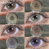 2Pcs Gray Color Contact Lenses For Eyes Natural Eye Brown Color Lens Cosmetic Soft Eye Lenses Beauty Pupils Blue Lenses
