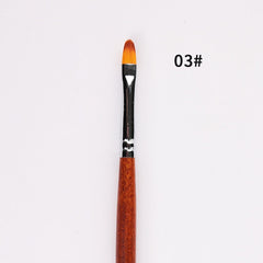 Nail Art Brush Acrylic Liquid Powder Carving UV Gel Extension Builder Painting Brush Lines Liner Drawing Pen Brush for Manicure