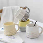 Nordic Ceramic Breakfast Espresso Coffee Mug 320ML Large Milk Juice Cocoa Cup Decor Home Office Water Cup Wedding Birthday Gift