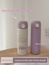 Cute Japanese Cartoon Bomb Buckle Thermos Mug Ladies 304 Stainless Steel Student Water Cup Portable Compact High-value Mug