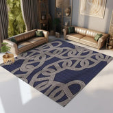 YICKYUE - Advanced Interlocking Chain Decorate Living Room Carpet Cloakroom Bedroom Bedside Soft Mat Coffee Table Plush Rug