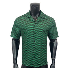 Hearujoy Vintage Diagonal Stripe Print Shirts For Men Fashion Casual Loose Cardigan Tops Summer New Blouse Shirt Male Streetwear
