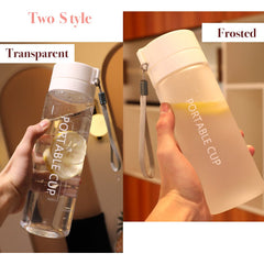 22oz/27oz Sports Water Bottles Portable Large Capacity Cup Reusable Plastic Water Bottle Climbing Hiking Direct Drinking Bottle