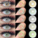YICKYUE - 2pcs Color Contact Lenses for Eyes Blue Green Colored Lenses Yearly Makeup Cosmetic Contact Lens for Eyes Contact Lense