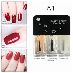 3 In1 No Baking Gel Nail Polish Lasting Quick Drying Non-Toxic Non-Tearable Nail Varnishes Hybrid Lacquer for Manicure Nail Art