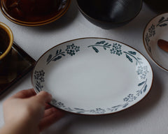 Blue Star Flower Plates