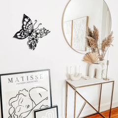 YICKYUE - Butterfly Decorative Wall Art Bohemian Wall Home Decoration Appearance Wall Hanging Creative Metal Crafts Atmosphere Decoration